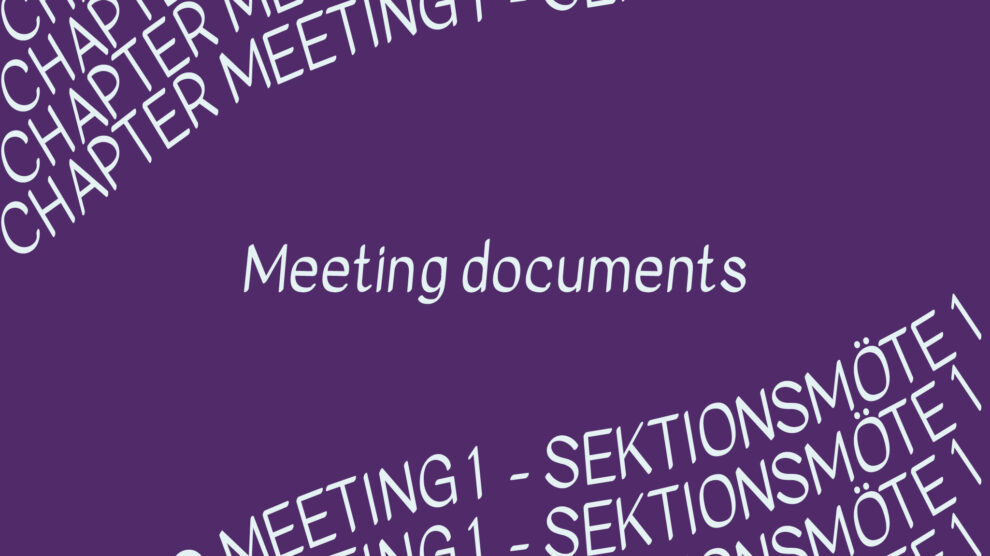 SM1 Meeting documents